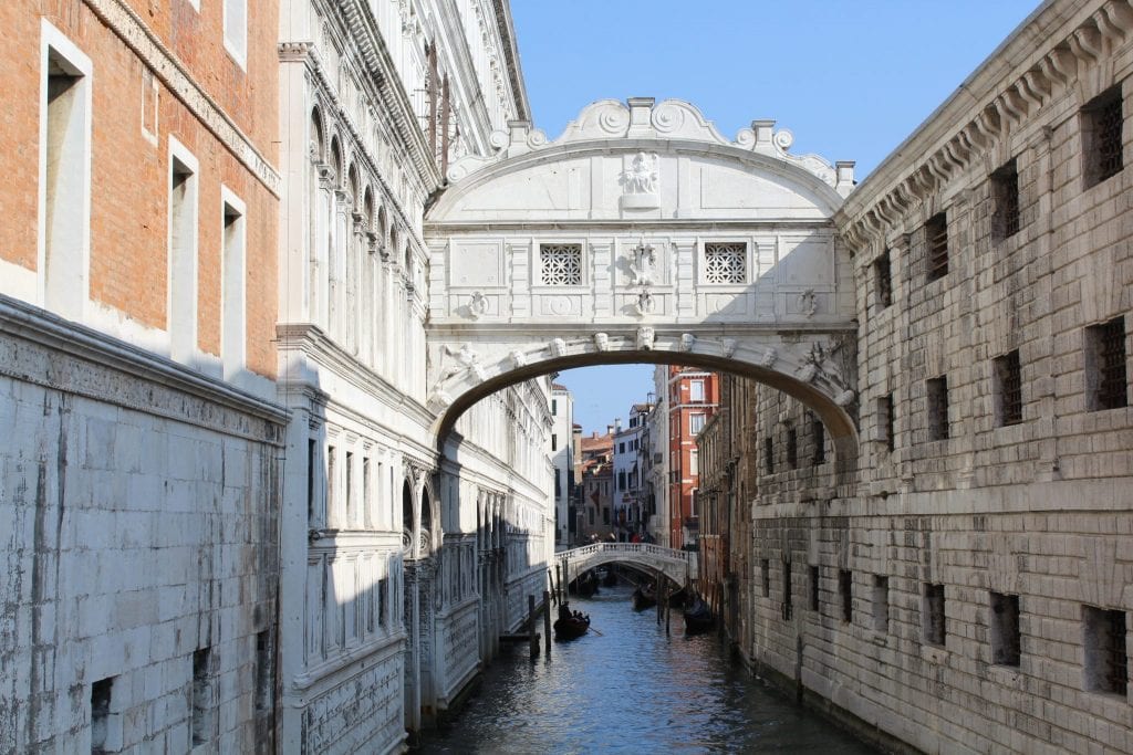 The famous Bridge of Sighs