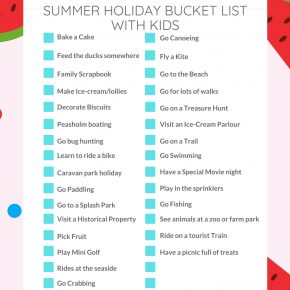 Family Summer Bucket List