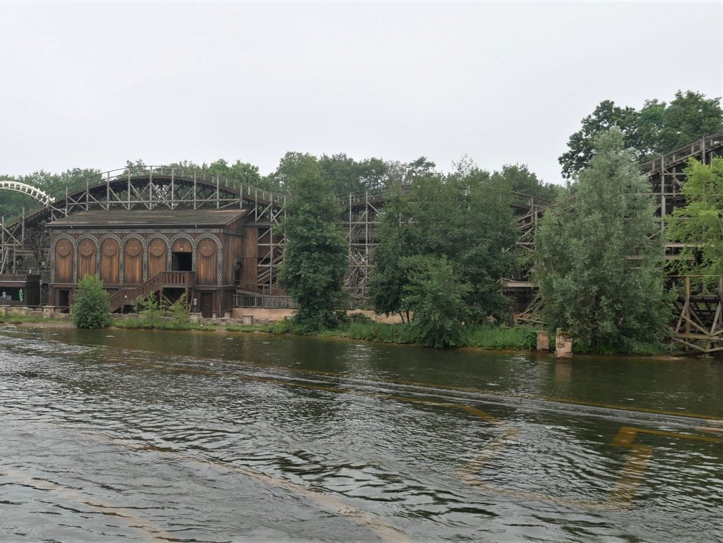 Wooden rollercoaster