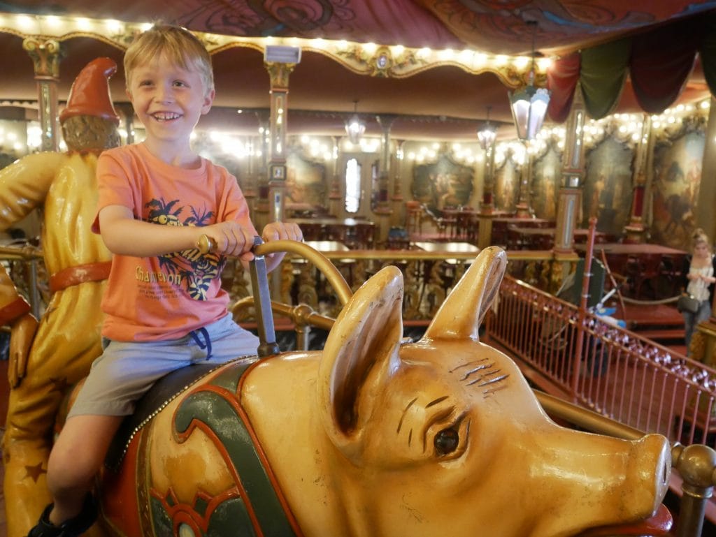 Riding the Stoomcarousel