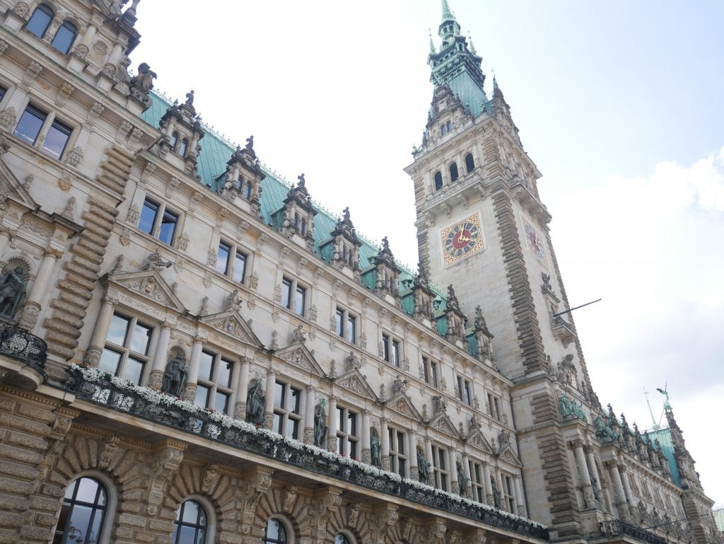 The town hall at Rathausmarkt