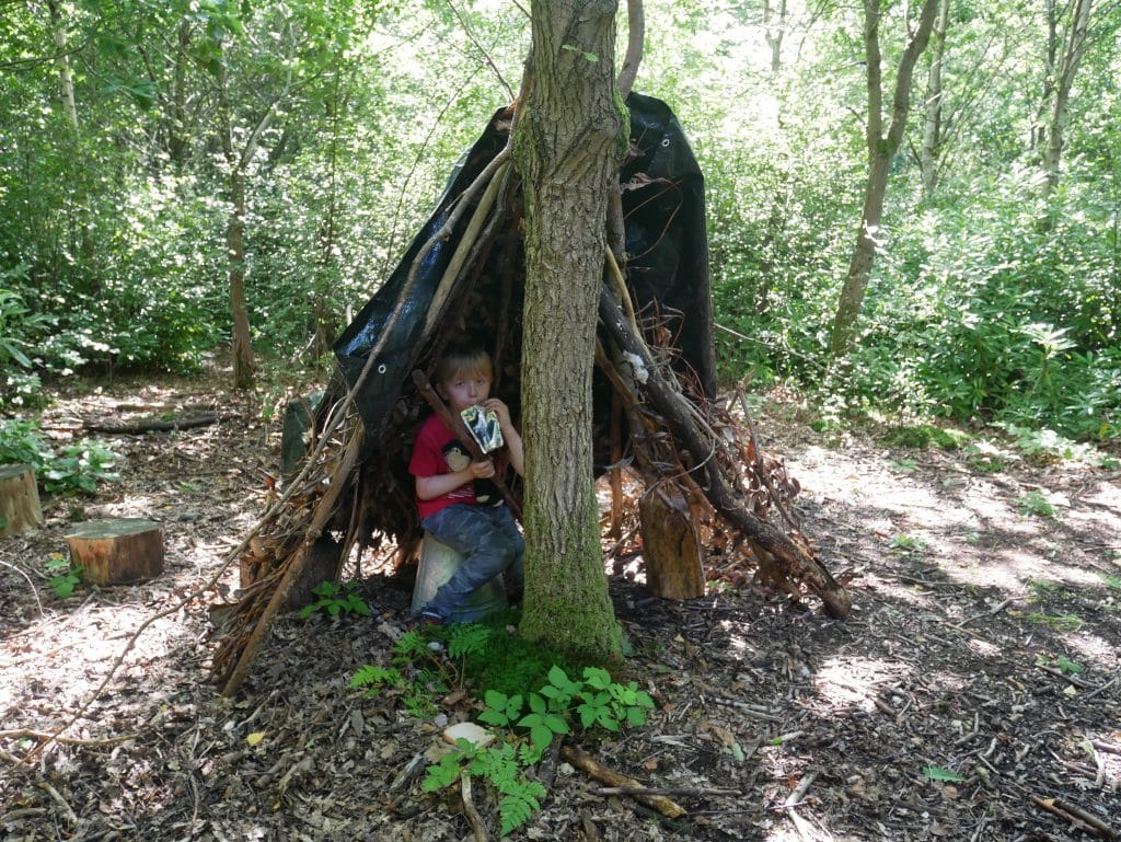 We made a den