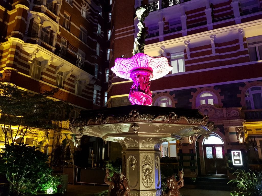 Taj 51 Buckingham Gate courtyard by night