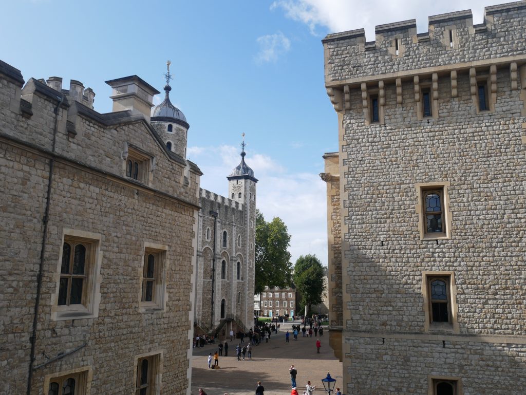 Some of the many buildings that now make up the Tower of London