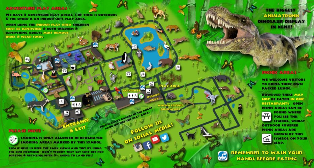 Wingham Wildlife Park map