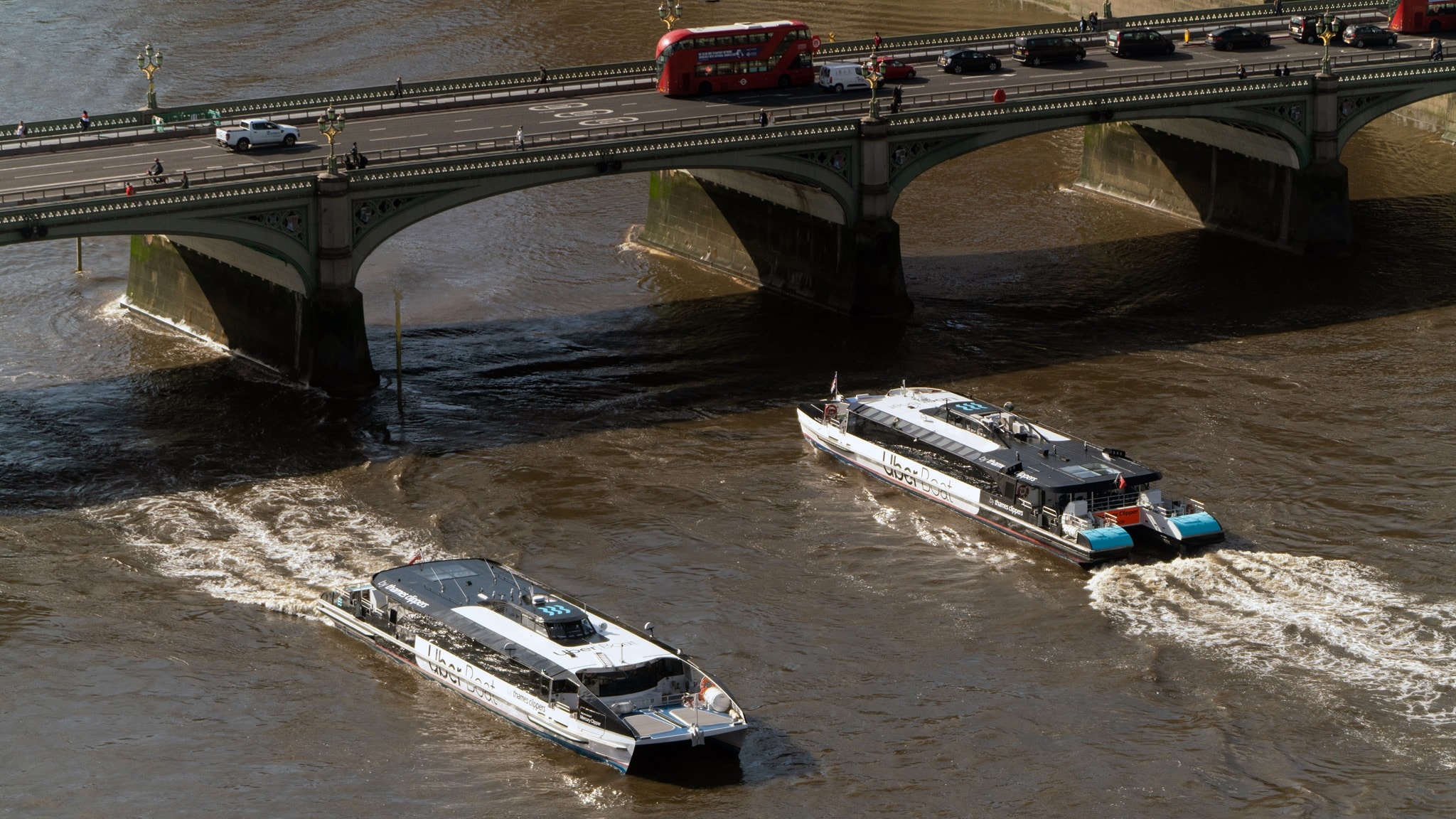 Thames Clippers Uber Boat