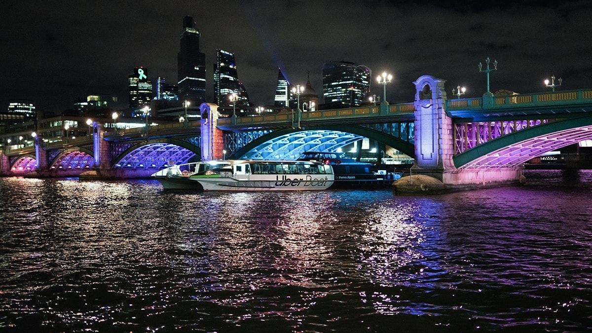 Thames Clippers Uber Boat