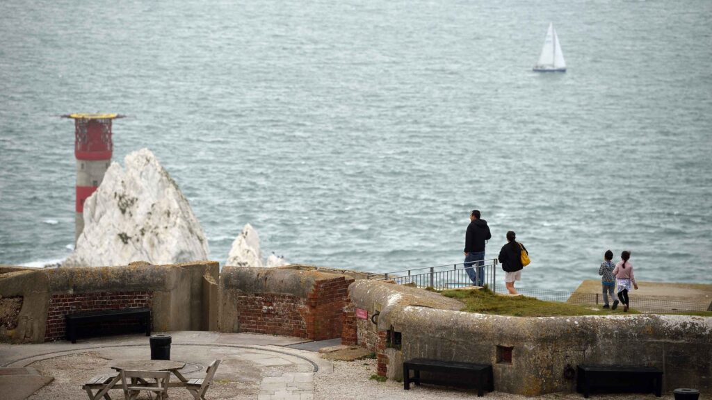 The Needles Old Battery and New Battery