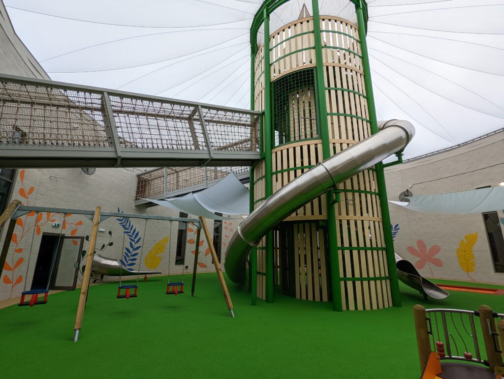 Play Hive at Stockeld Park the play area central tower