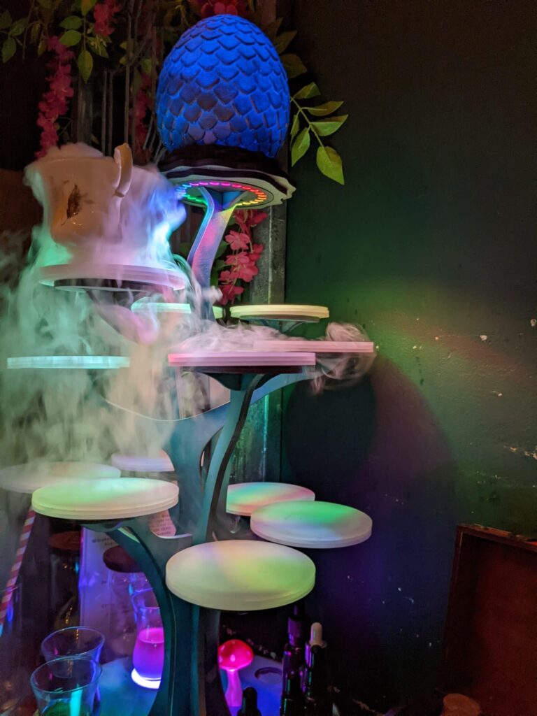 Wizard Themed Afternoon Tea smoke surprise