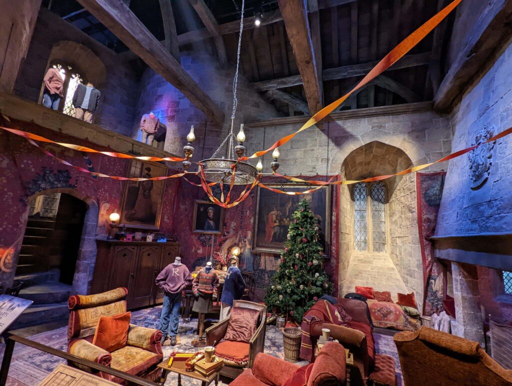 Warner Bros. Studio Tour London dorm at Christmas