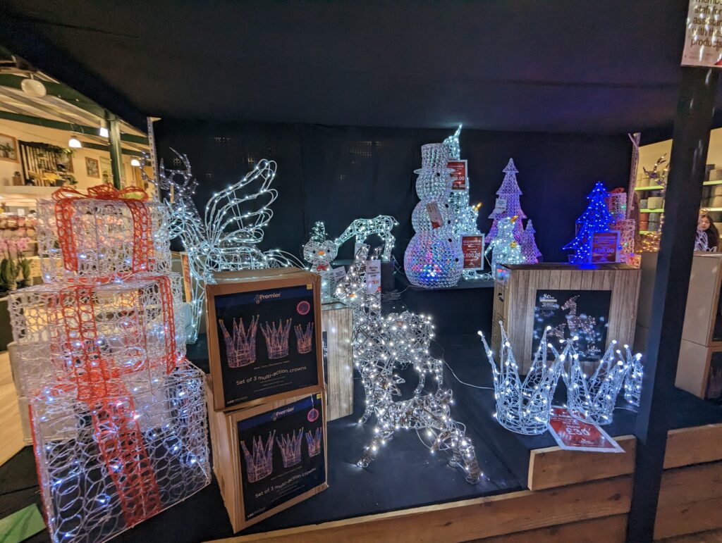 Brigg Garden Centre at Christmas decorations