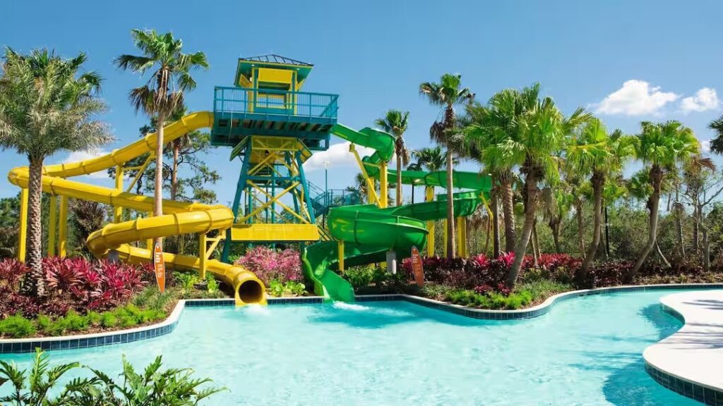 The Grove Resort and Waterpark Orlando waterslides