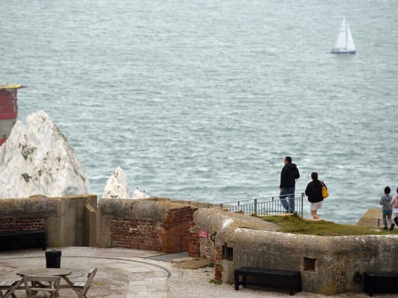 The Needles Old Battery and New Battery