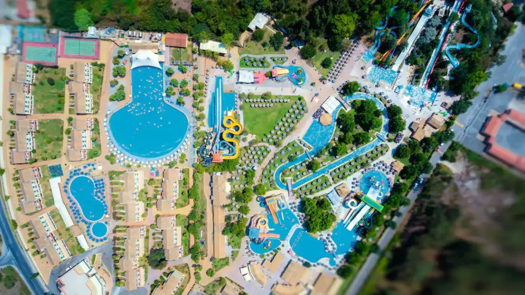 Aqualand Resort and Waterpark Corfu view of the site