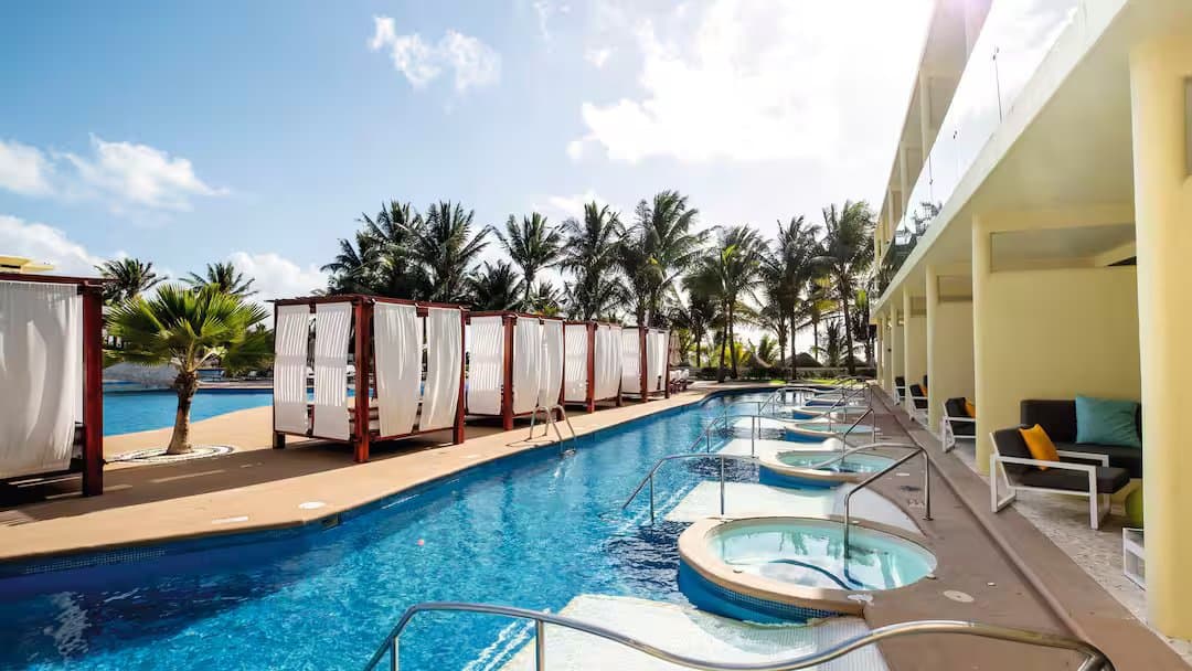 Azul Beach Resort Riviera Cancun Mexico swim-up room