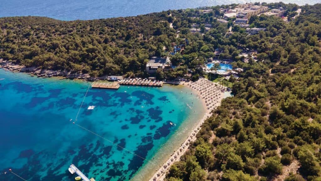 Bodrum Park Resort view of the sea and the site