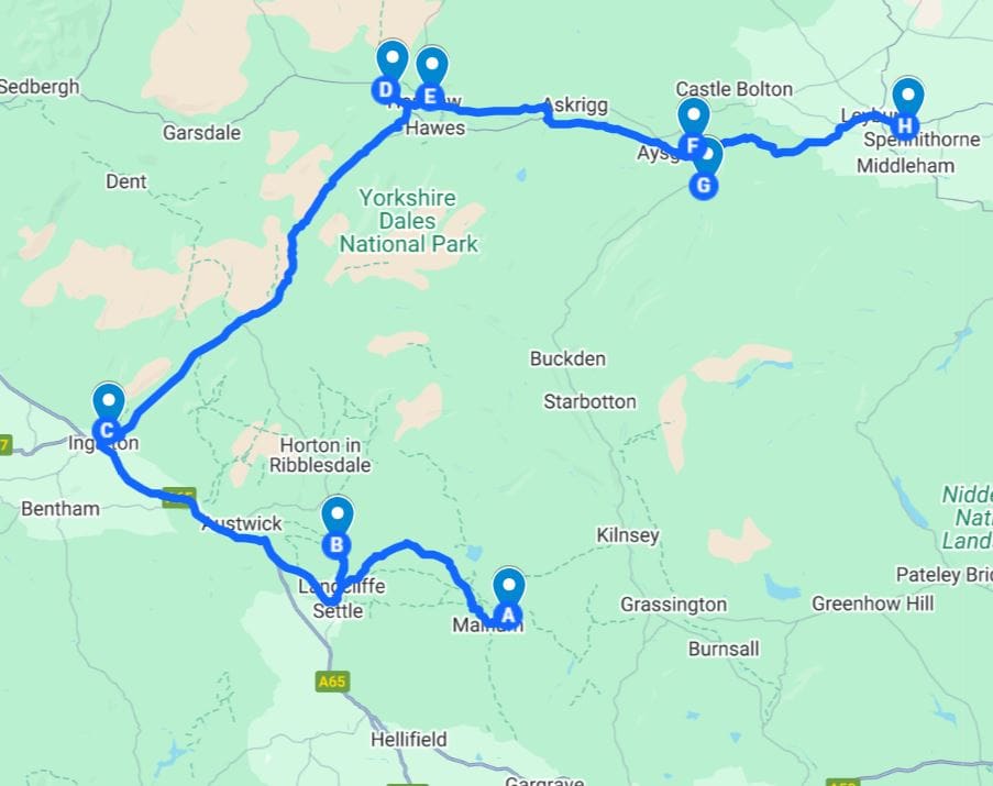 Waterfalls in the west of North Yorkshire that are easy to reach
